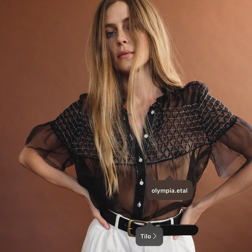 Olympia Etal ethral silk top